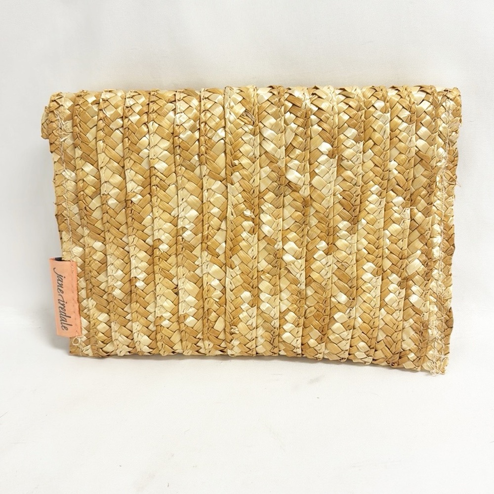 JANE IREDALE Small straw pouch Size 9 1/4”x6 1/4” - Picture 3 of 4